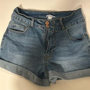 Forever 21 Jean Double Button Shorts